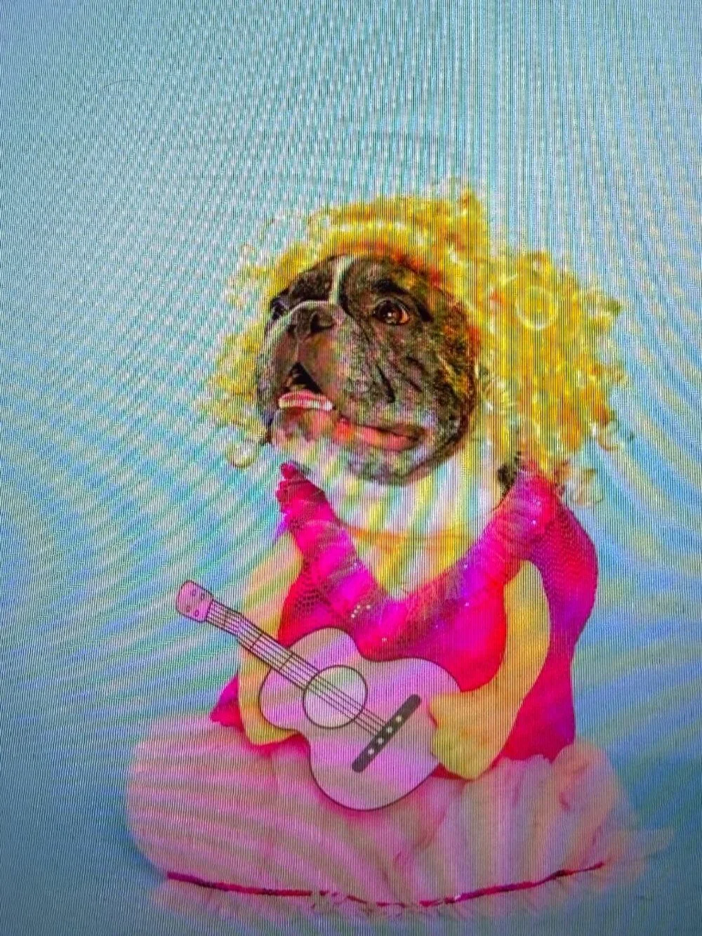 Doggy Parton, Dog Clothes , Country Sweetheart Pet Dress Costume Set, Pink, M/L